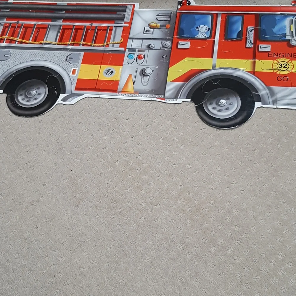Melissa & Doug 24 Piece Giant Fire Truck Floor Puzzle